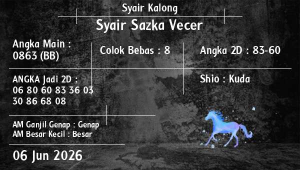Syair Kalong - Syair Sazka Vecer
