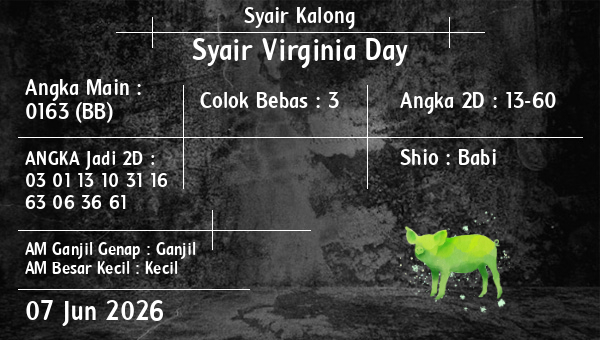 Syair Kalong - Syair Virginia Day