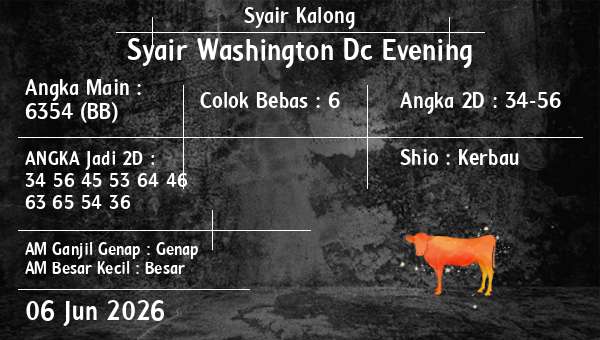 Syair Kalong - Syair Washington Dc Evening