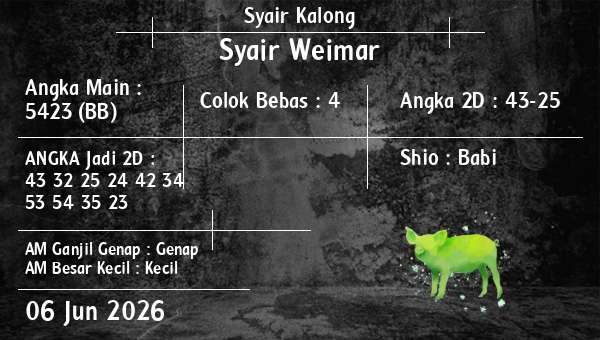 Syair Kalong - Syair Weimar