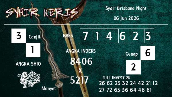  - Syair Brisbane Night