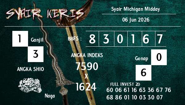  - Syair Michigan Midday