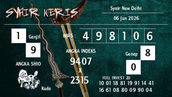  - Syair New Delhi