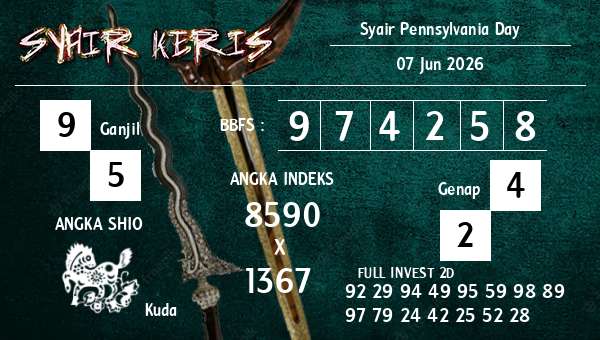  - Syair Pennsylvania Day
