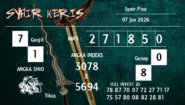  - Syair Pisa