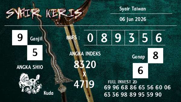  - Syair Taiwan