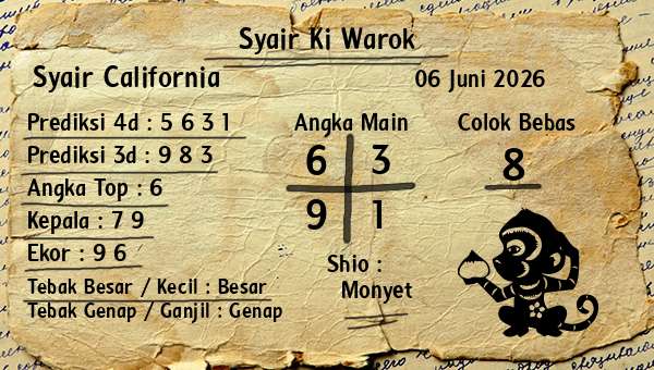 Syair Ki Warok - Syair California