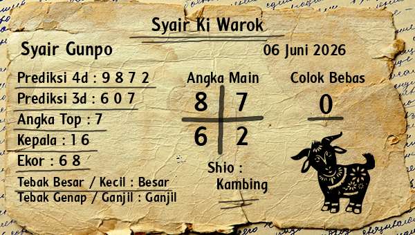 Syair Ki Warok - Syair Gunpo