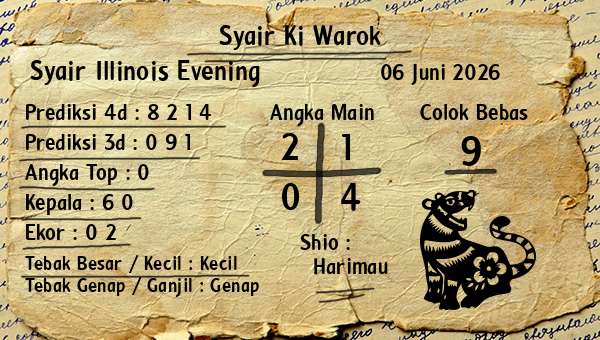 Syair Ki Warok - Syair Illinois Evening