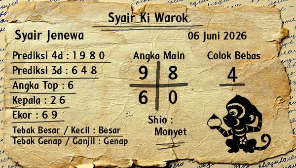 Syair Ki Warok - Syair Jenewa