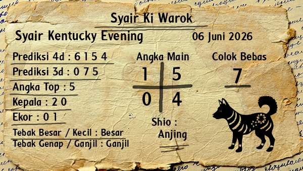 Syair Ki Warok - Syair Kentucky Evening