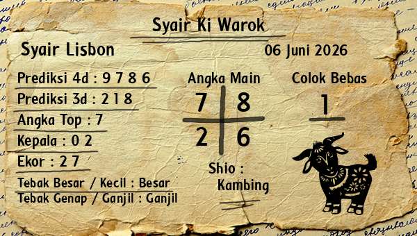Syair Ki Warok - Syair Lisbon