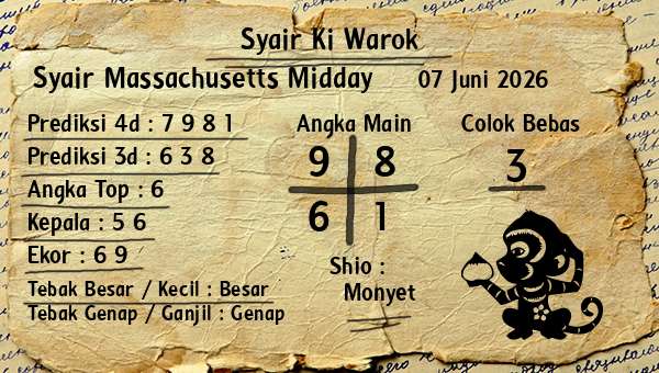 Syair Ki Warok - Syair Massachusetts Midday