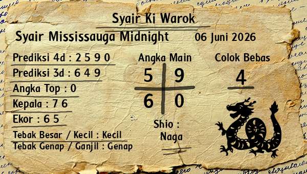Syair Ki Warok - Syair Mississauga Midnight