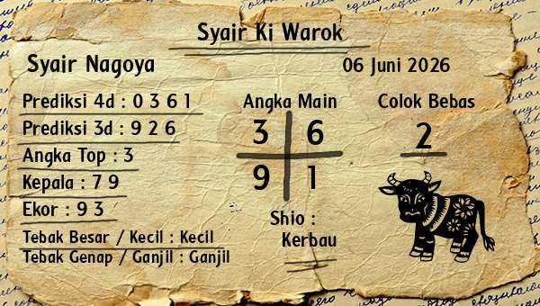 Syair Ki Warok - Syair Nagoya