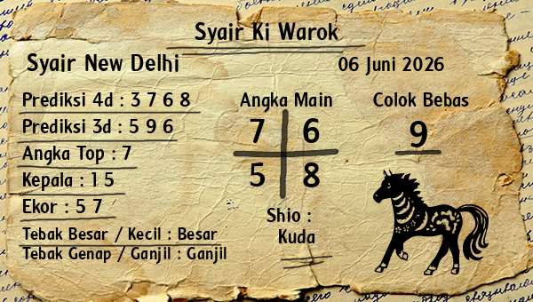 Syair Ki Warok - Syair New Delhi