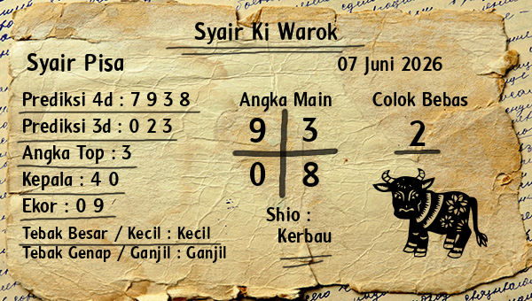 Syair Ki Warok - Syair Pisa
