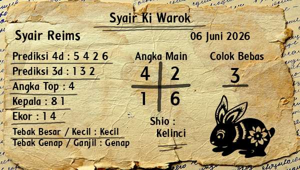 Syair Ki Warok - Syair Reims