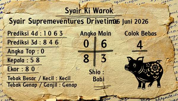 Syair Ki Warok - Syair Supremeventures Drivetime