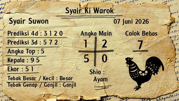 Syair Ki Warok - Syair Suwon