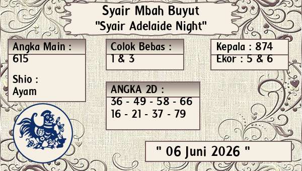 Syair Mbah Buyut - Syair Adelaide Night