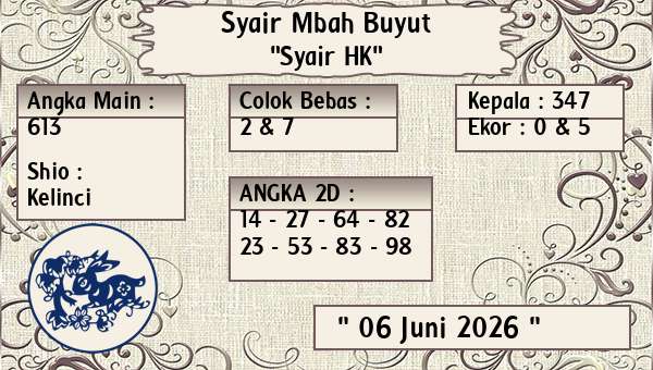 Syair Mbah Buyut - Syair HK