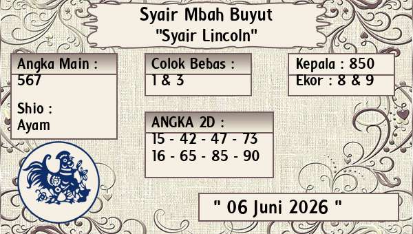 Syair Mbah Buyut - Syair Lincoln