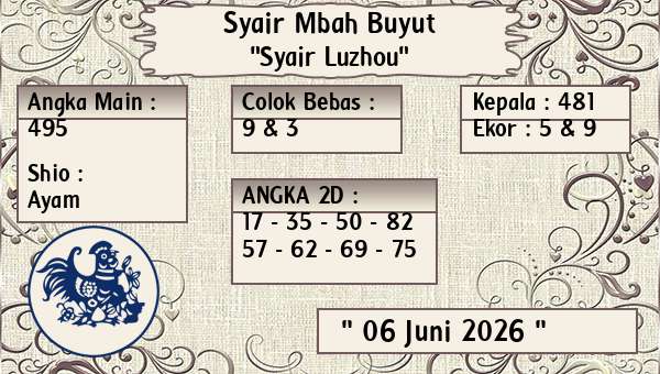 Syair Mbah Buyut - Syair Luzhou