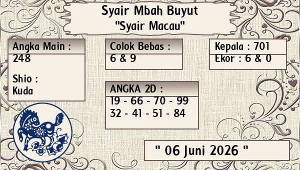 Syair Mbah Buyut - Syair Macau
