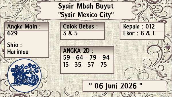 Syair Mbah Buyut - Syair Mexico City