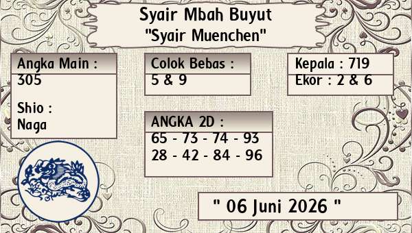 Syair Mbah Buyut - Syair Muenchen