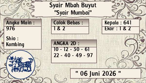 Syair Mbah Buyut - Syair Mumbai