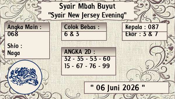 Syair Mbah Buyut - Syair New Jersey Evening
