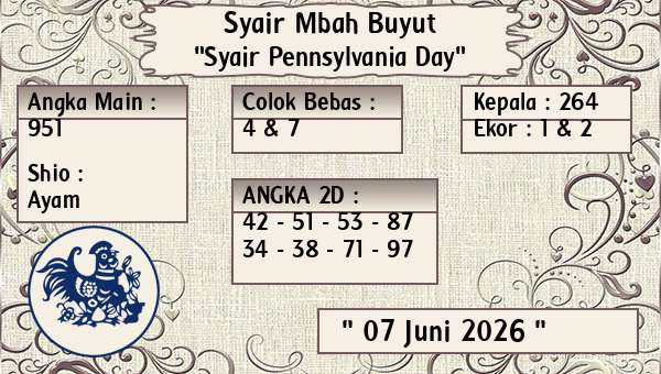 Syair Mbah Buyut - Syair Pennsylvania Day