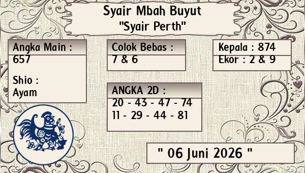 Syair Mbah Buyut - Syair Perth