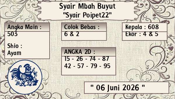 Syair Mbah Buyut - Syair Poipet22