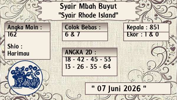 Syair Mbah Buyut - Syair Rhode Island