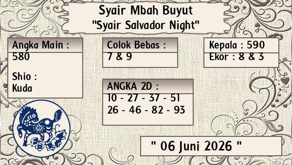 Syair Mbah Buyut - Syair Salvador Night
