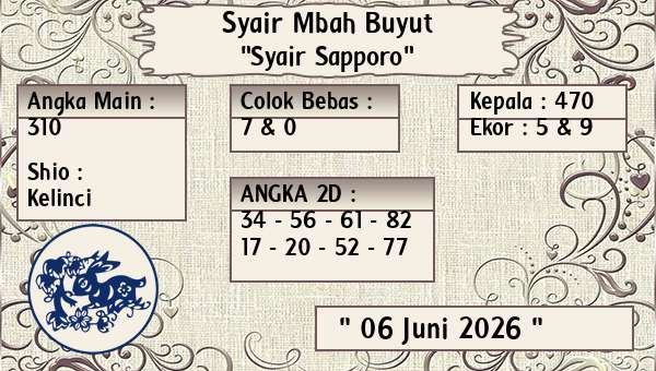 Syair Mbah Buyut - Syair Sapporo