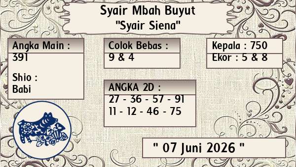 Syair Mbah Buyut - Syair Siena