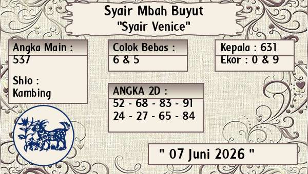 Syair Mbah Buyut - Syair Venice