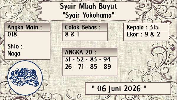 Syair Mbah Buyut - Syair Yokohama