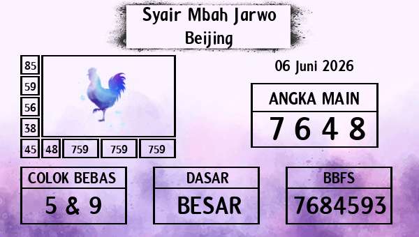 Syair Mbah Jarwo - Beijing