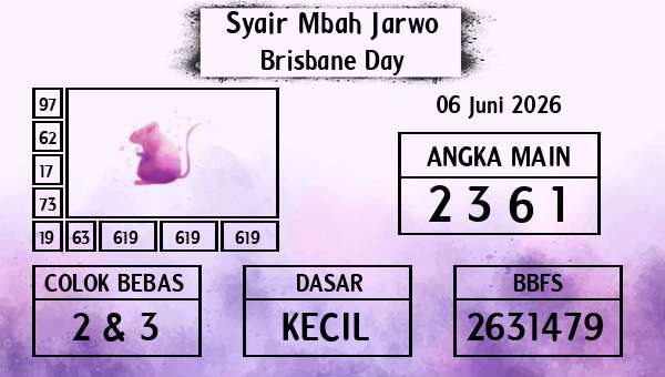Syair Mbah Jarwo - Brisbane Day