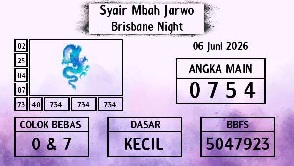 Syair Mbah Jarwo - Brisbane Night