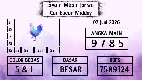 Syair Mbah Jarwo - Caribbean Midday