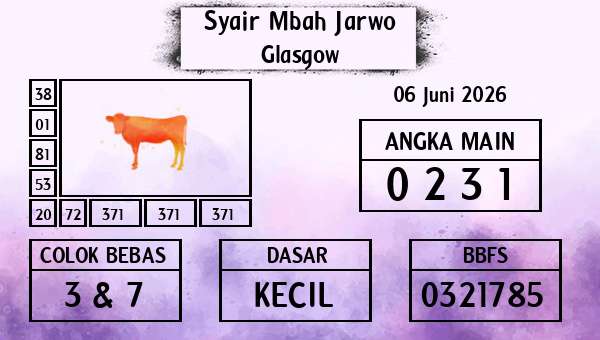 Syair Mbah Jarwo - Glasgow