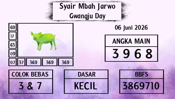 Syair Mbah Jarwo - Gwangju Day