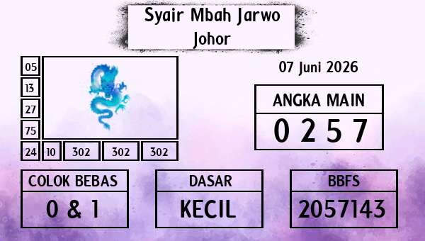Syair Mbah Jarwo - Johor