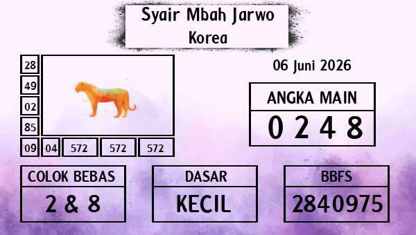 Syair Mbah Jarwo - Korea